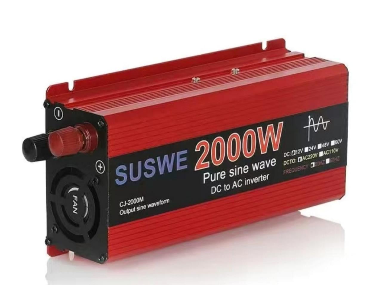 Инвертор для холодильников и котлов 12V на 220V 2000W чистая синусоида