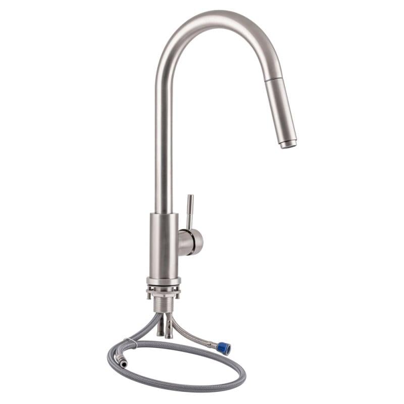 Змішувач для кухні Lidz NKS 12 32 015FL-8 з висувним зливом (00041049)