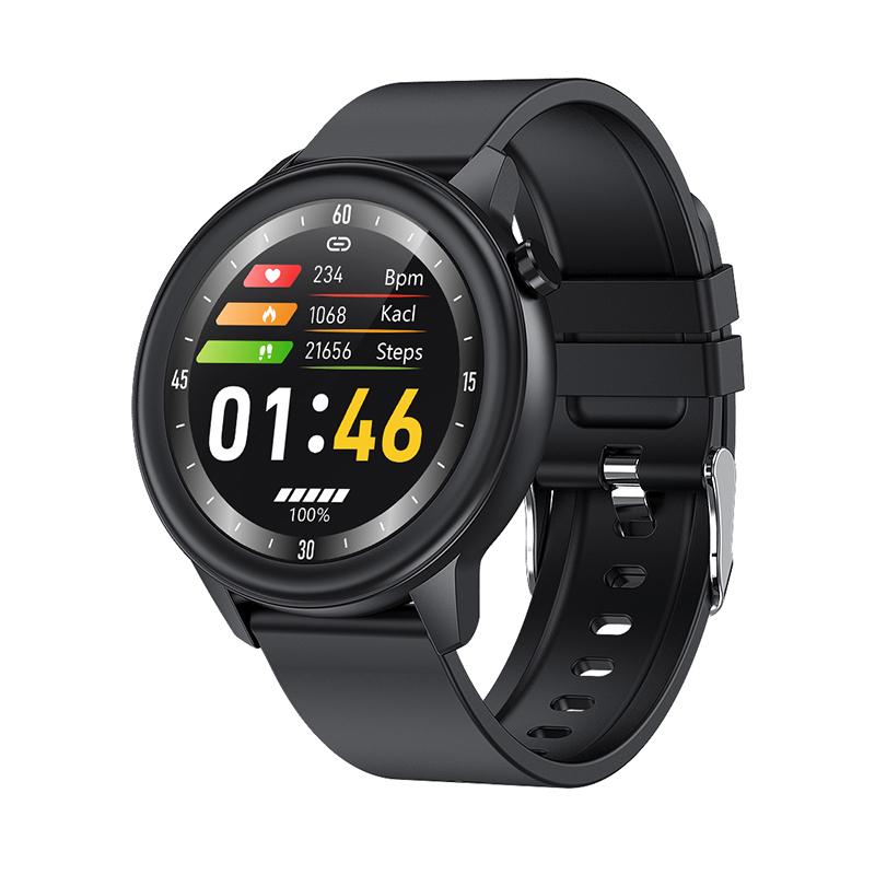 Смарт-годинник Lemfo F81 Silicone з тонометром та пульсоксиметром Midnight black Смарт-годинник Lemfo F81 Silicone з тонометром та пульсоксиметром Midnight black