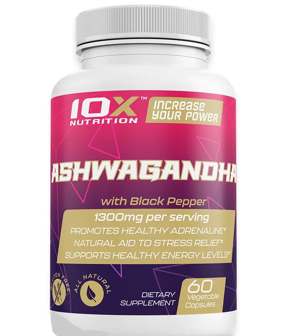 Ашфаганда для спорта 10XNutrition Ashwagandha 60 Veg Caps