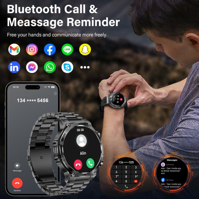 Смарт-годинник UWatch Smart Surf X Pro Steel Black з ремінцями 2 шт. (2024) - фото 6 Смарт-годинник UWatch Smart Surf X Pro Steel Black з ремінцями 2 шт. (2024) - фото 6