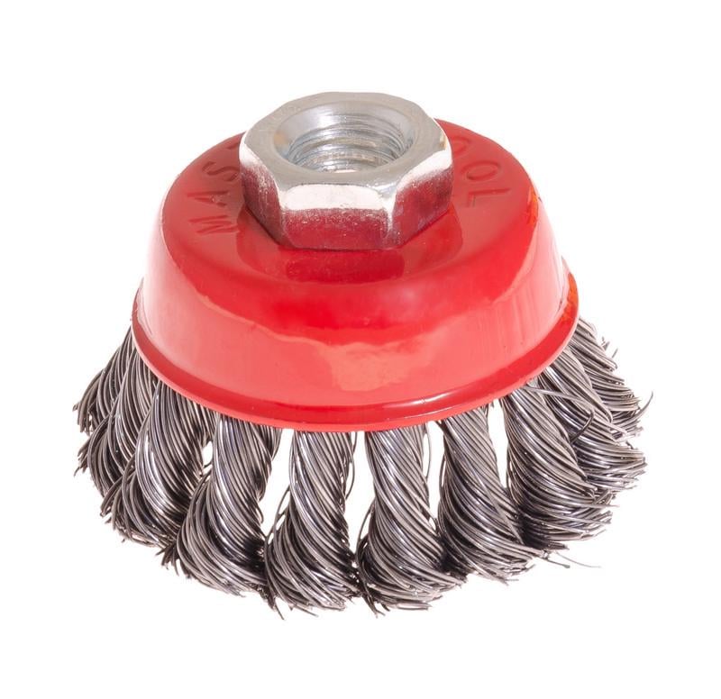 Щітка торцева MasterTool GM із плетеного дроту D 65 М14 (19-7006)