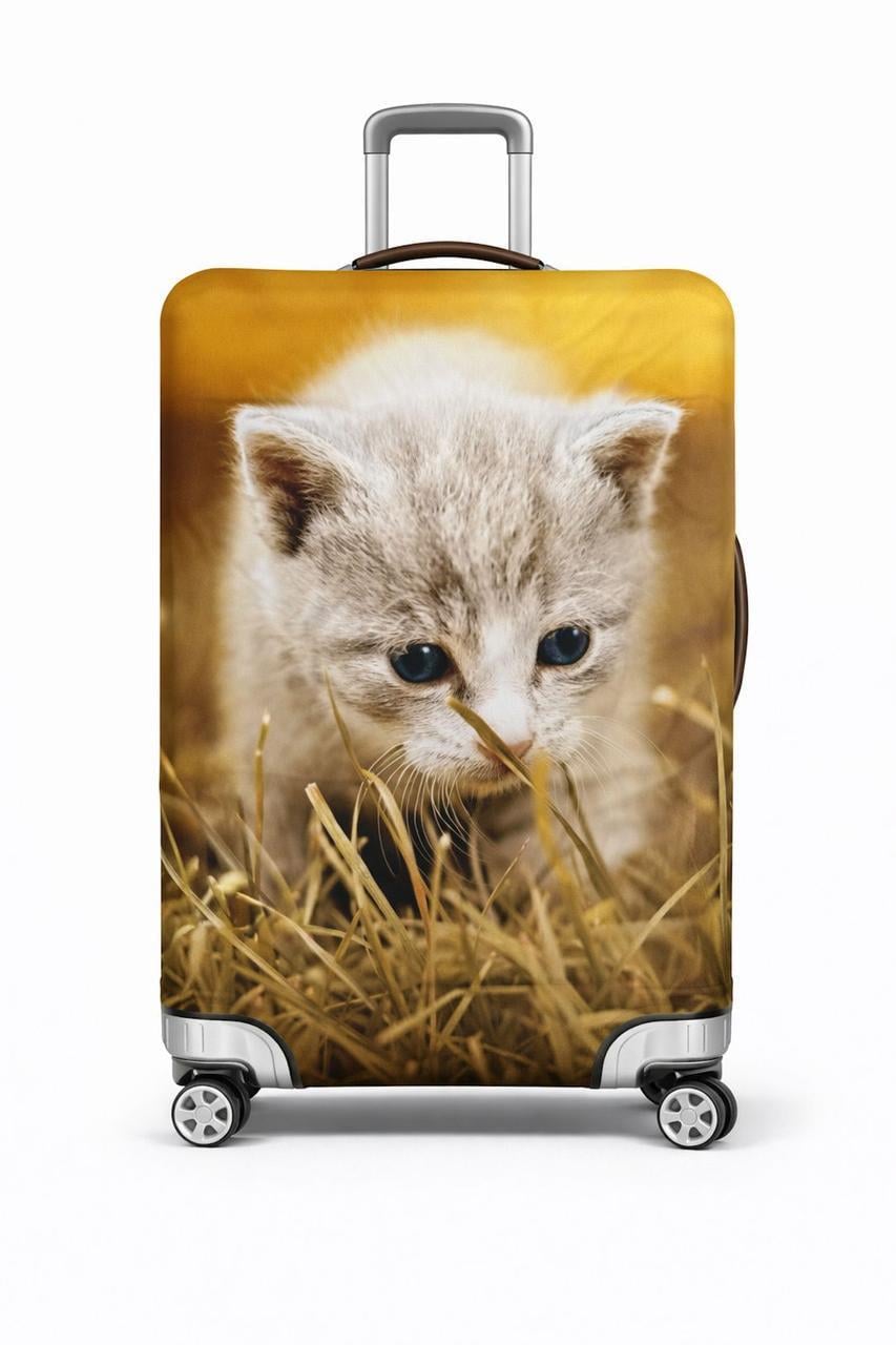 Чехол для чемодана RunningTiger Малый котенок M Желтый