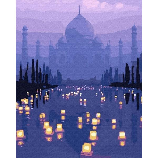Картина по номерам Brushme BS32138 Вечер Тадж-Махал 40х50 см (1382120593)