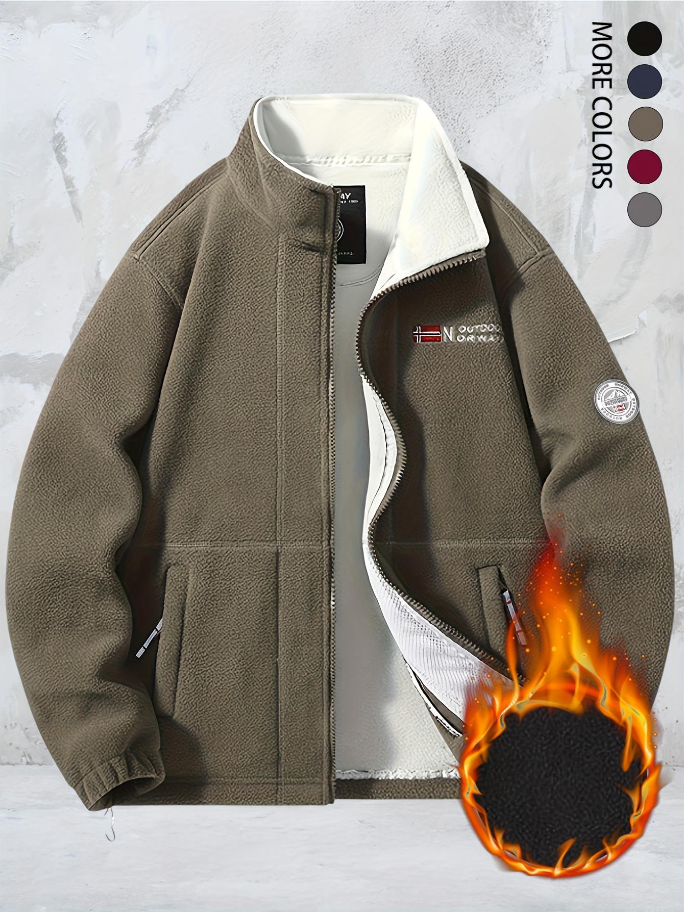 Куртка мужская теплая Knit флисовая утолщенная L Серый (23669034) - фото 8