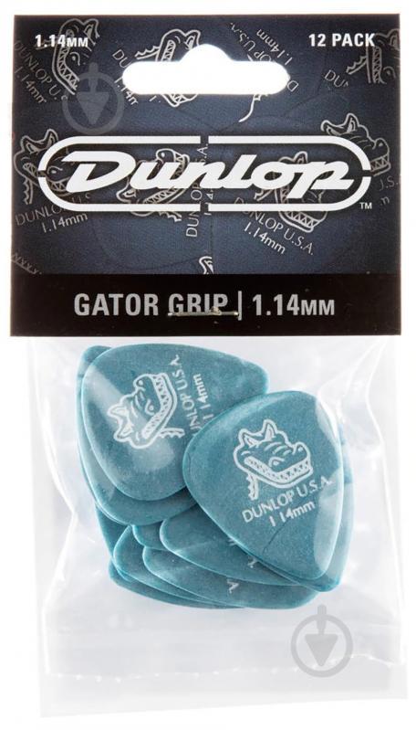 Медіатори Dunlop 417P1.14 Gator Grip Player Pack 1.14 mm (12 шт.) - фото 1