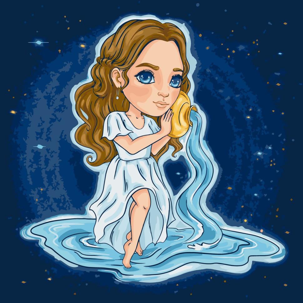 Картина по номерам ART CRAFT Знаки зодиака Водолей 40x40 см (10086-AC)