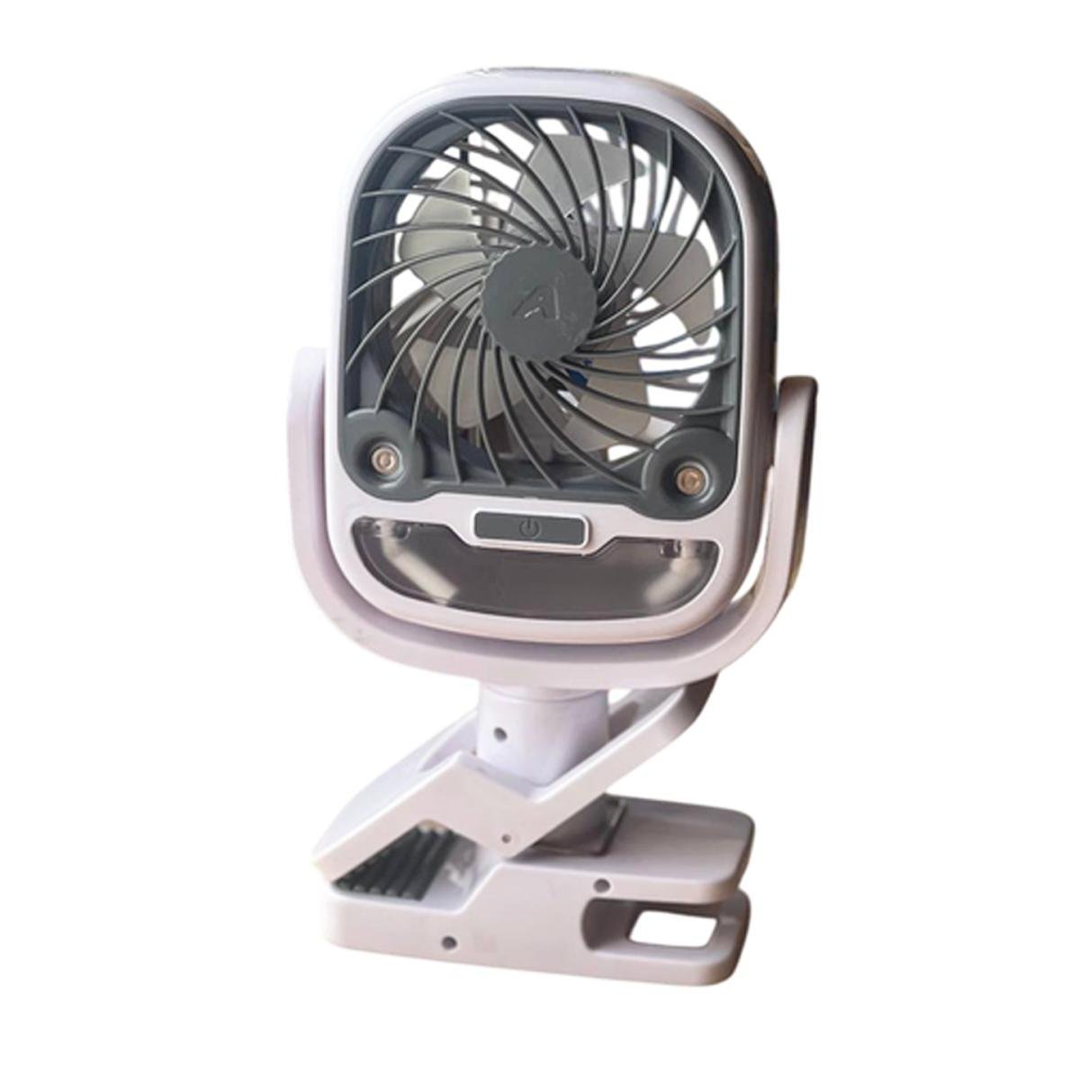 Вентилятор-зволожувач Arctic Cool Clamp портативний охолодний USB на прищіпці з підсвічуванням White/Grey (200307)