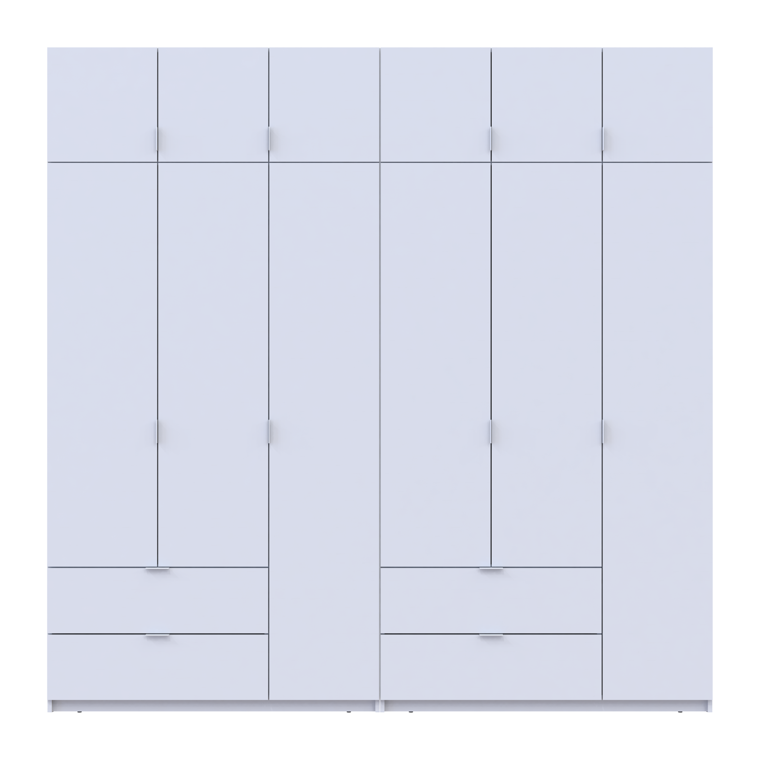 Комплект Лукас 3+3 ДСП 240х50х240 см Белый (42005106)