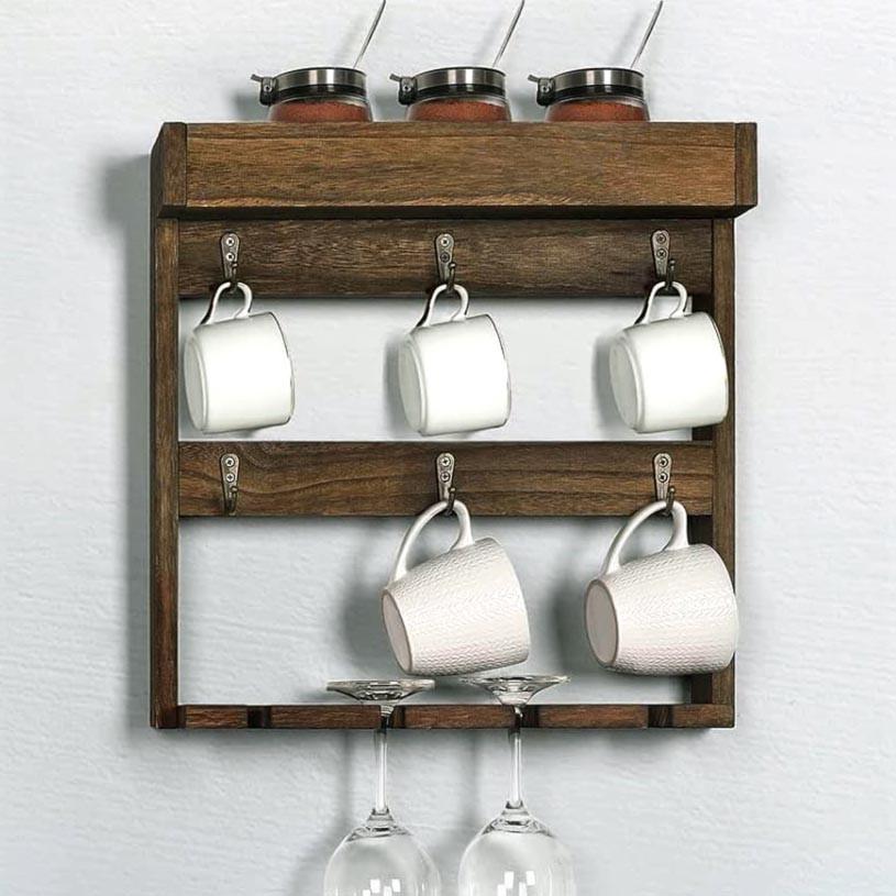 Органайзер для кружек из дерева Чилира Капучино (СДК-007409)