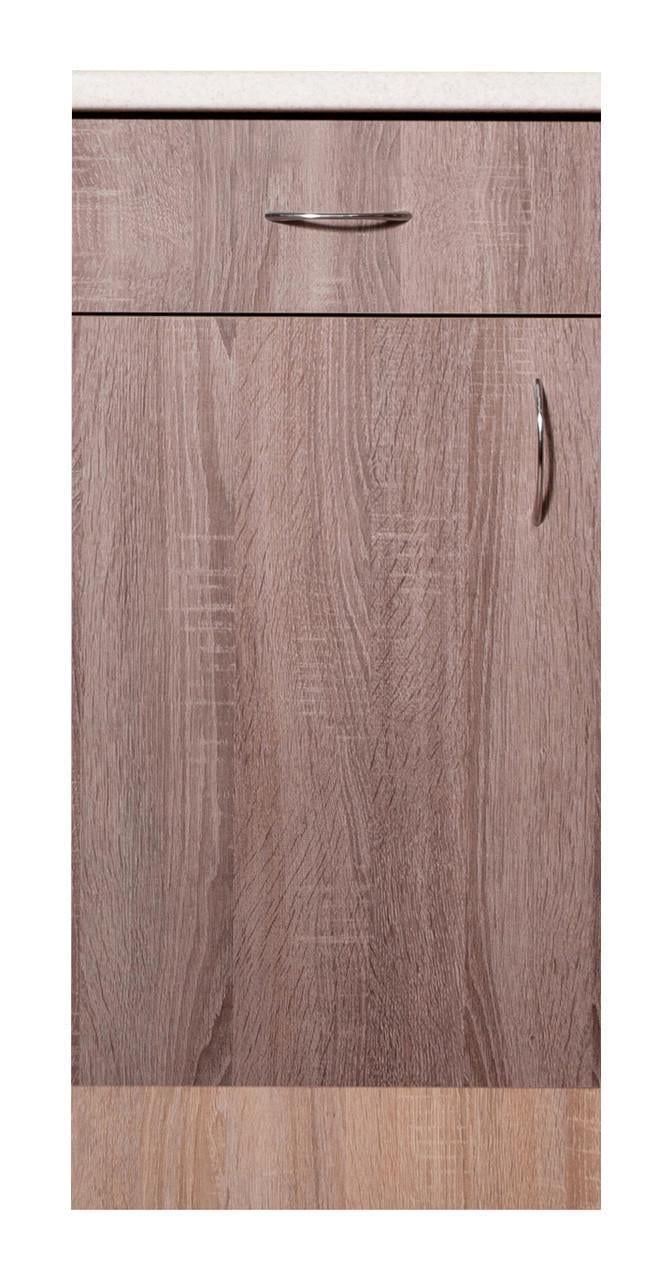 Тумба однодверна МАКСІ-Меблі з одним ящиком зі стільницею Дуб трюфель (10663)