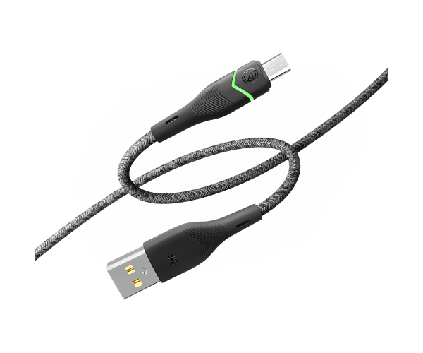 Кабель USB Data Ridea RC-RL15 RGB Light MicroUSB 3A 1,2 м Black