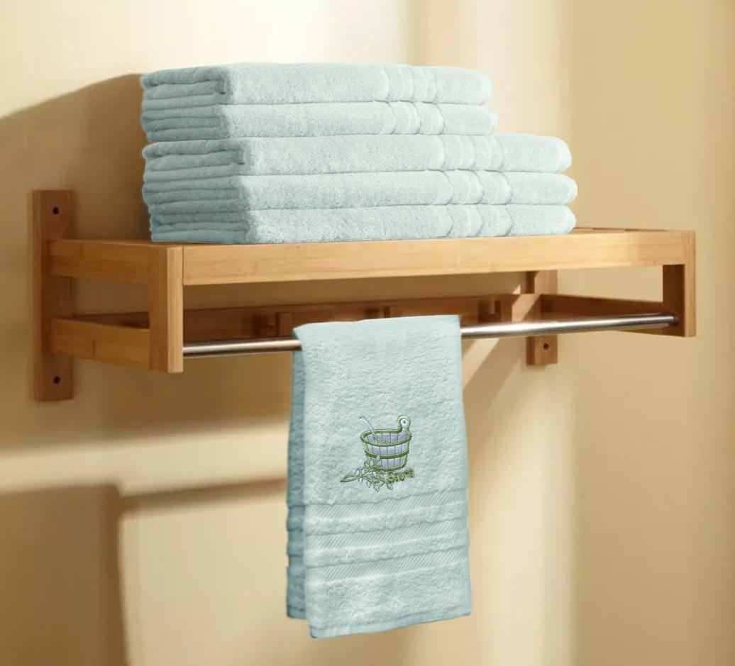 Полотенце махровое Zastelli для сауны 50х90 см Зеленое (07466-000801) - фото 2 Полотенце махровое Zastelli для сауны 50х90 см Зеленое (07466-000801) - фото 2