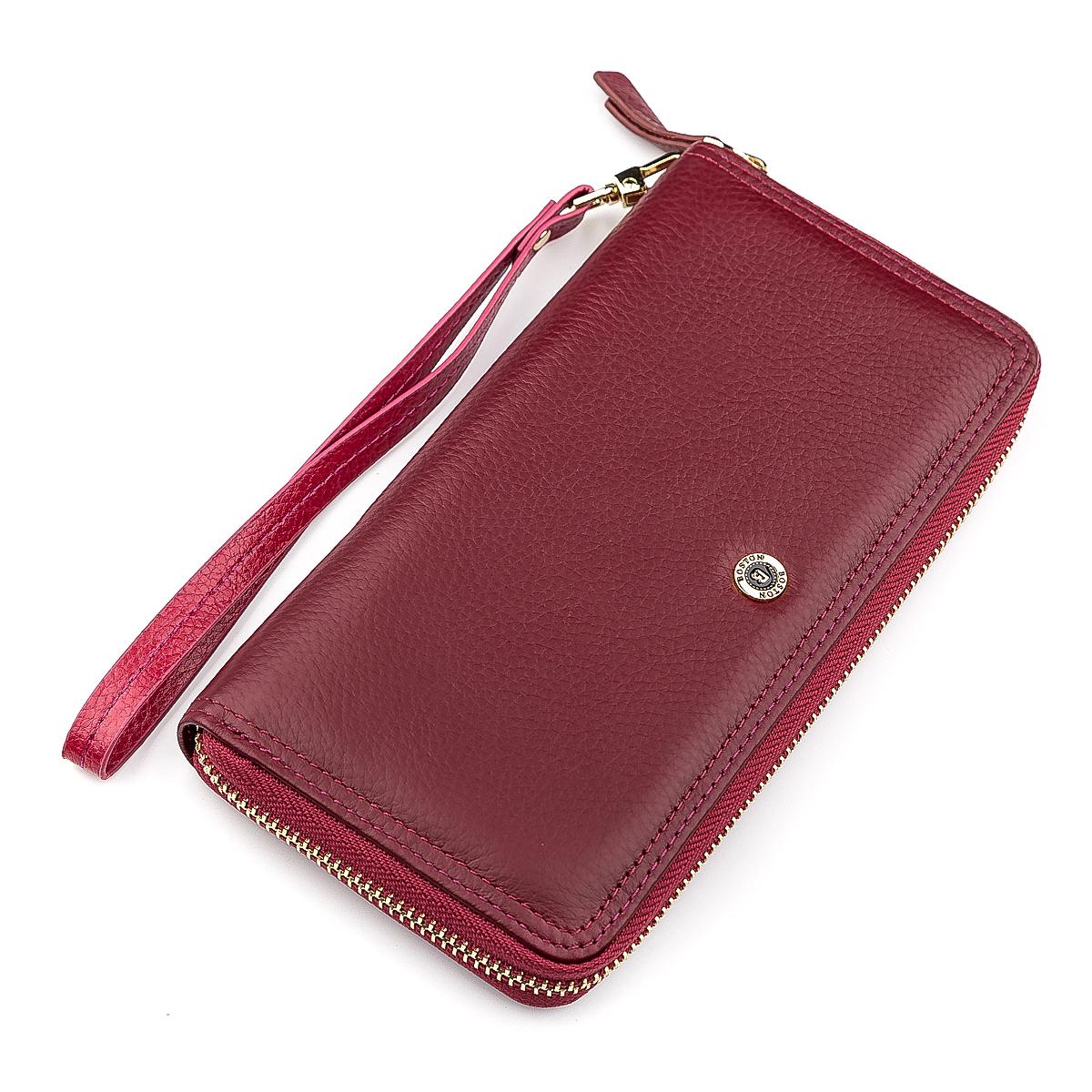 Кошелек женский Boston 18466 кожа Бордовый