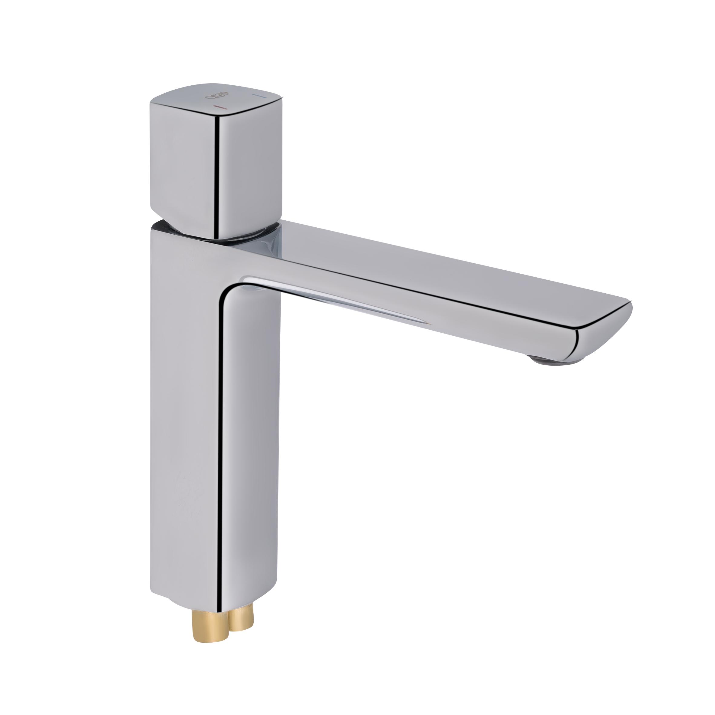 Смеситель для раковины Qtap Krychle QTKRL1852104C Хром (93517)