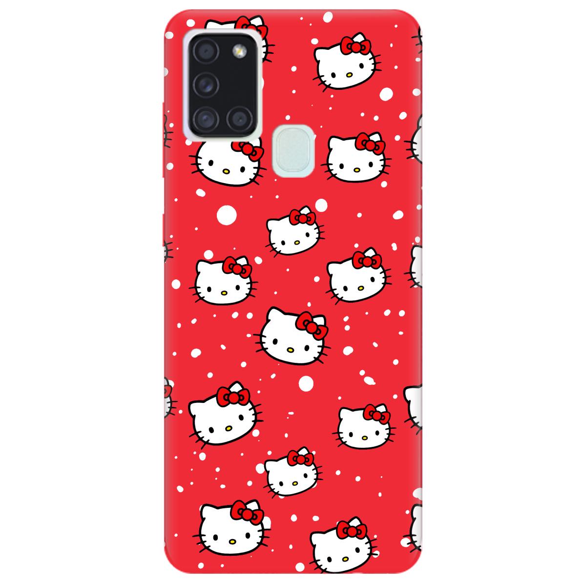 Силиконовый чехол Zorrov для Samsung Galaxy A21s - Hello Kitty (14100060259116438) - фото 1