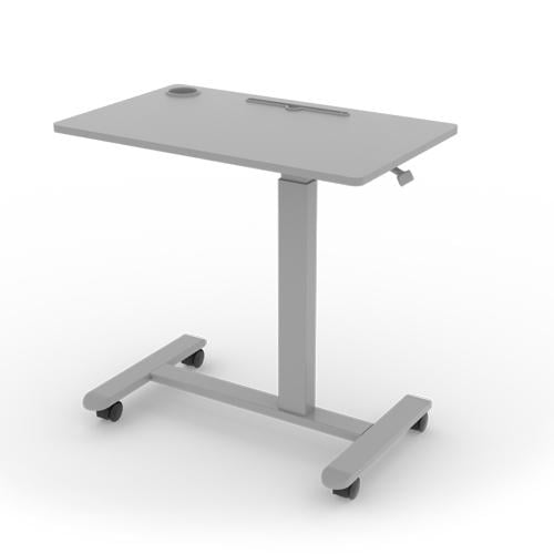 Стол пневматический на колесиках Monotable MobileDesk Серый (mt00081)