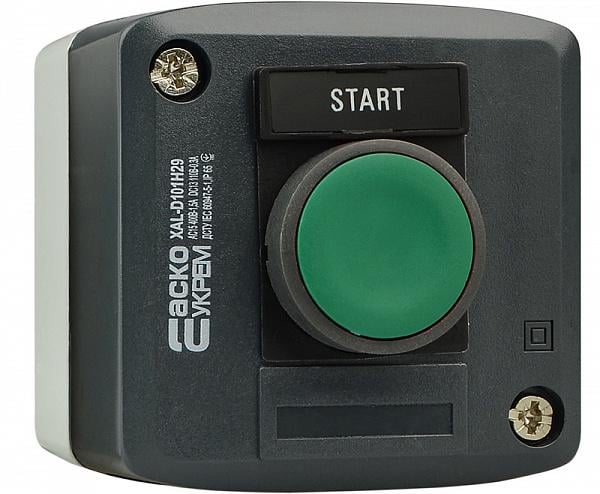 Пост одноместный АСКО-Укрем XAL-D101H29 Старт 2.5А 220V 1NO IP54 (A0140020050)