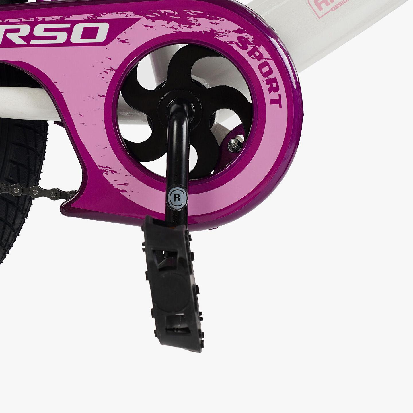 Велосипед двухколесный Corso MAXIS 16" для девочки с корзиной и багажником Белый - фото 4 Велосипед двухколесный Corso MAXIS 16" для девочки с корзиной и багажником Белый - фото 4