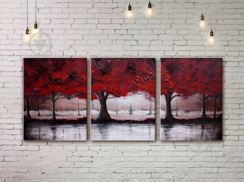 Модульна картина акрилом дерева ArtStar MHM17_3_134 розмір 50 х 120 см