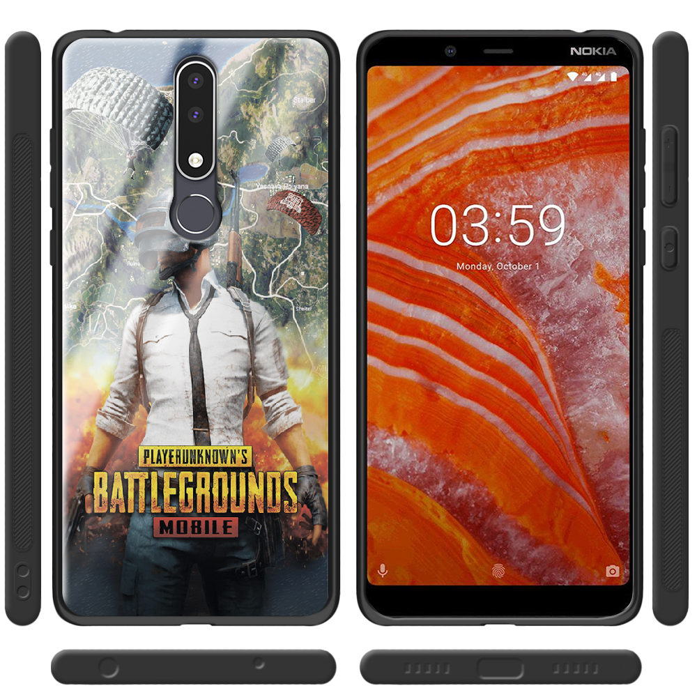 Чохол BoxFace Nokia 3.1 Plus PUBG Mobile Чорний силікон зі склом (36116-up2309-37737) - фото 2