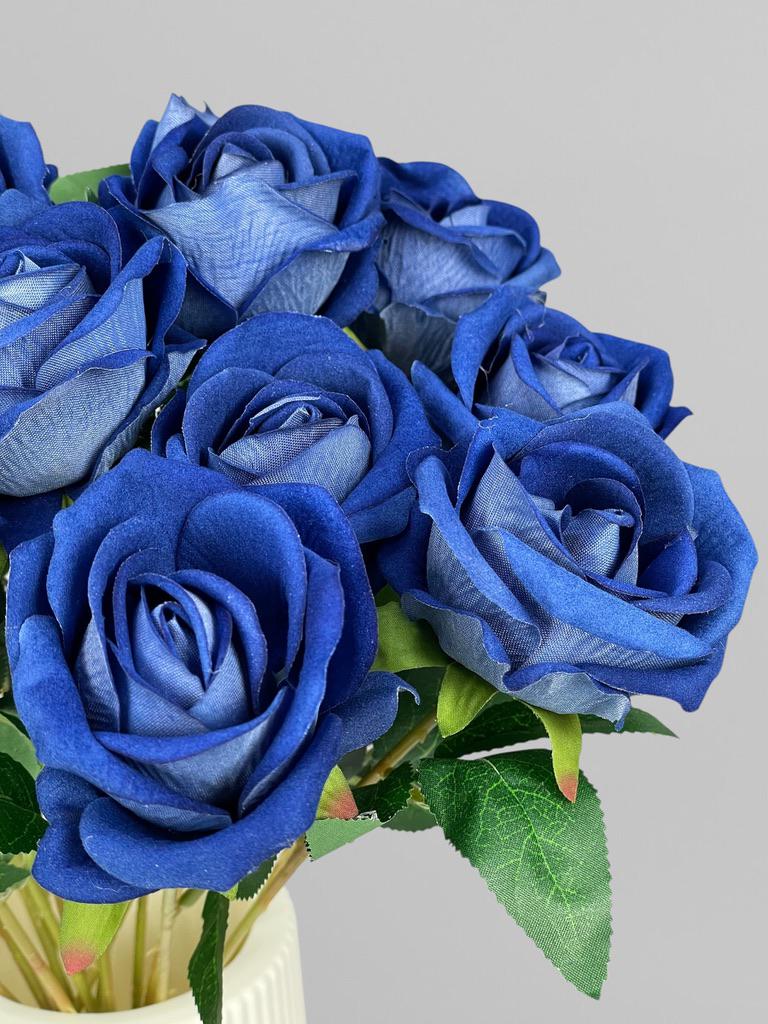 Роза на стебле 51 см Синий (К02086) - фото 5