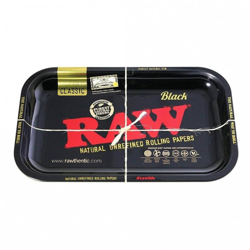 Таця RAW Metal Rolling Tray Black Small