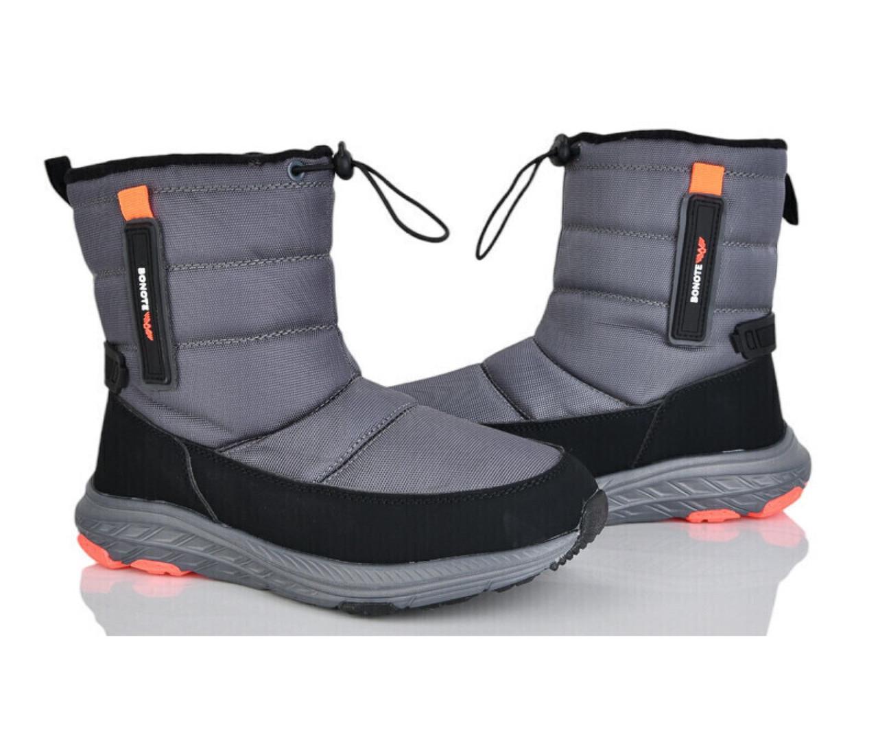 Сапоги зимние для мальчиков Bonote B908633/39 р. 39 Серый