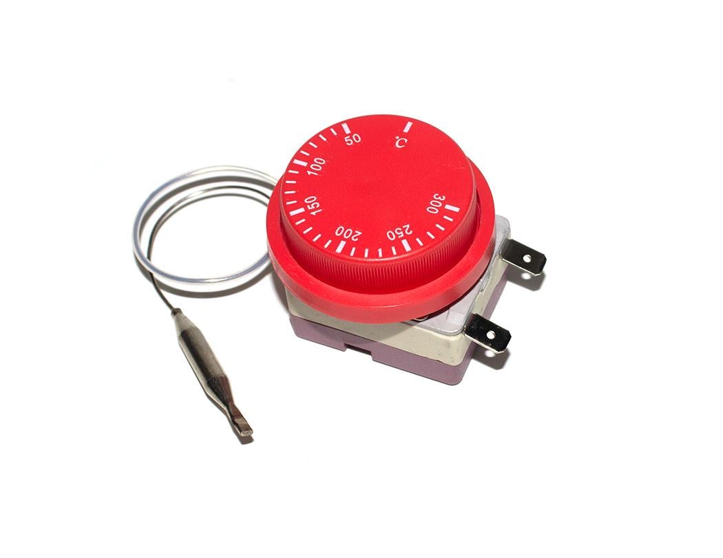 Терморегулятор капиллярный механический на 2 контакта WHD T=50 - 300°C/16А/250 V/L=19 см