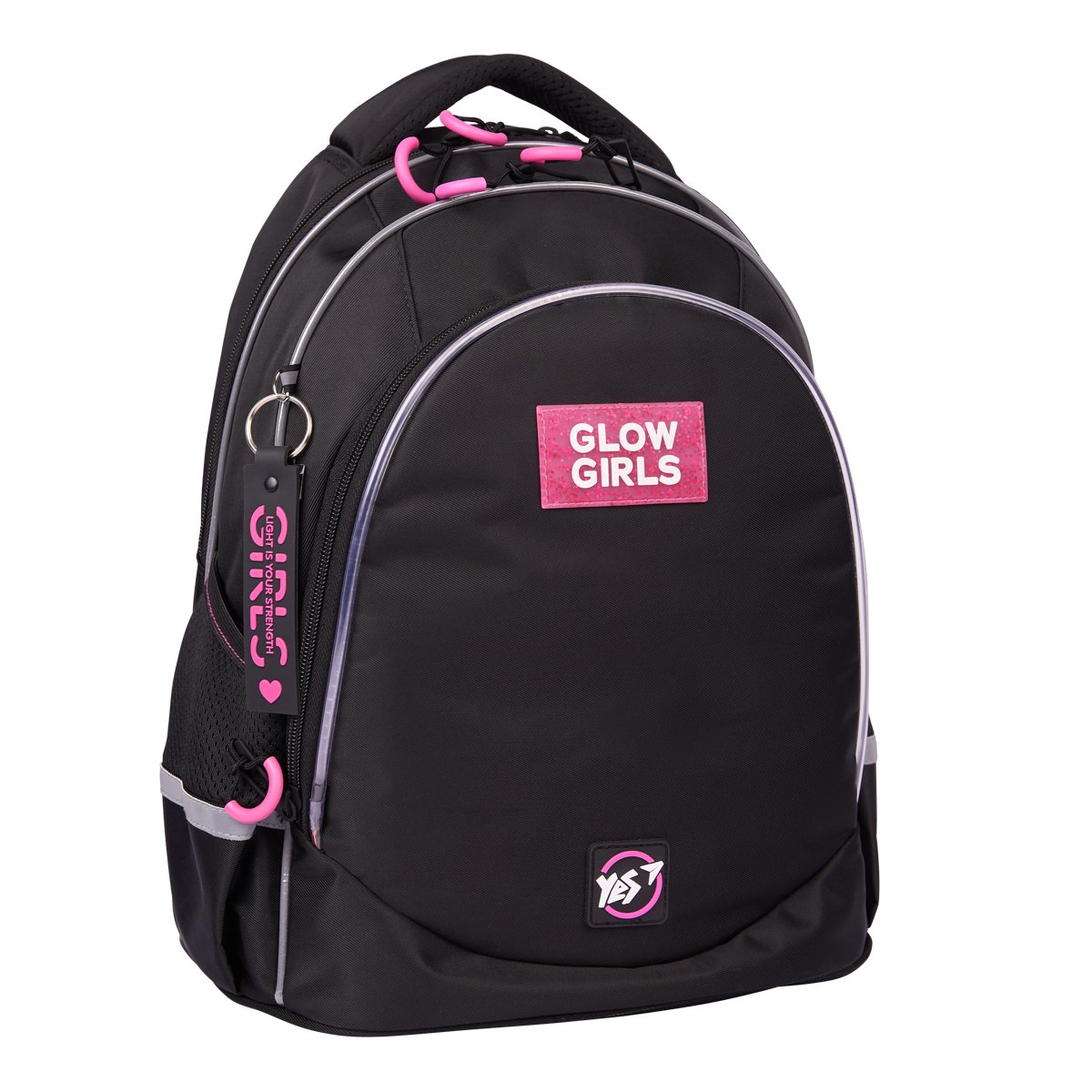 Рюкзак школьный YES TS-52 Glance 37х30х18 см Черный (550036)