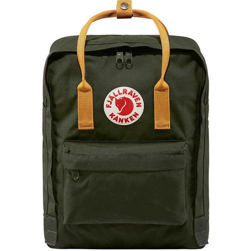 Городской рюкзак Fjallraven Kanken 16 л Deep Forest/Acorn (23510.662-166)