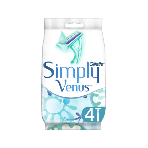 Станки для бритья женские одноразовые Gillette Venus-2 Simply 4 шт. (8700216143714)