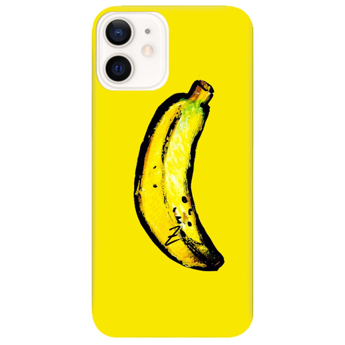 Силіконовий чохол Zorrov для Apple iPhone 12 - Banana (14070040186087095)