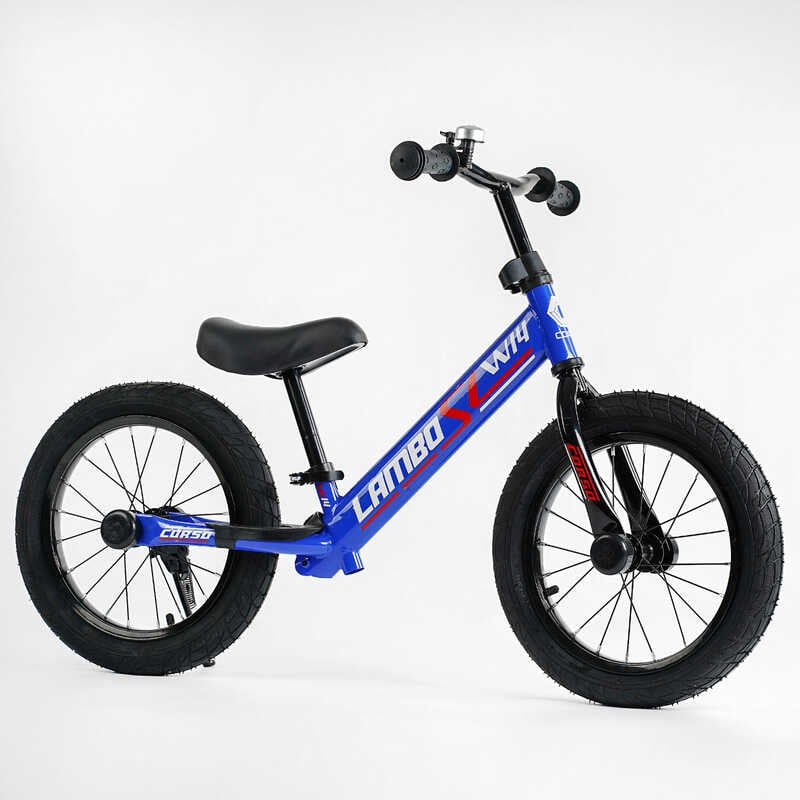 Беговел Corso Lambo 125063 14" с надувными колесами Blue
