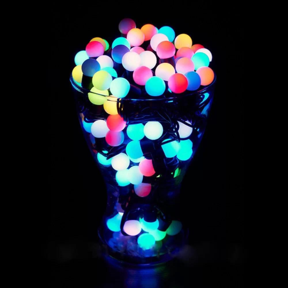 Гирлянда Шарики LED 100 Ø 18 мм RGB (1-101)