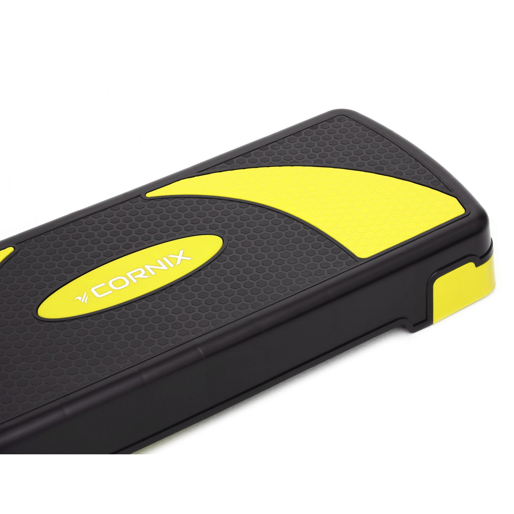 Степ-платформа Cornix XR-0187 78х29х10-20 см Black/Yellow (39176) - фото 4 Степ-платформа Cornix XR-0187 78х29х10-20 см Black/Yellow (39176) - фото 4