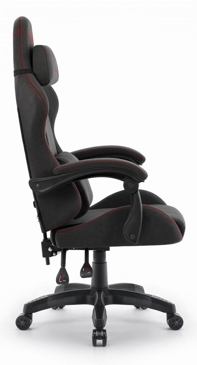 Офісне крісло Hell's HC-1014 тканина Black-Red - фото 3