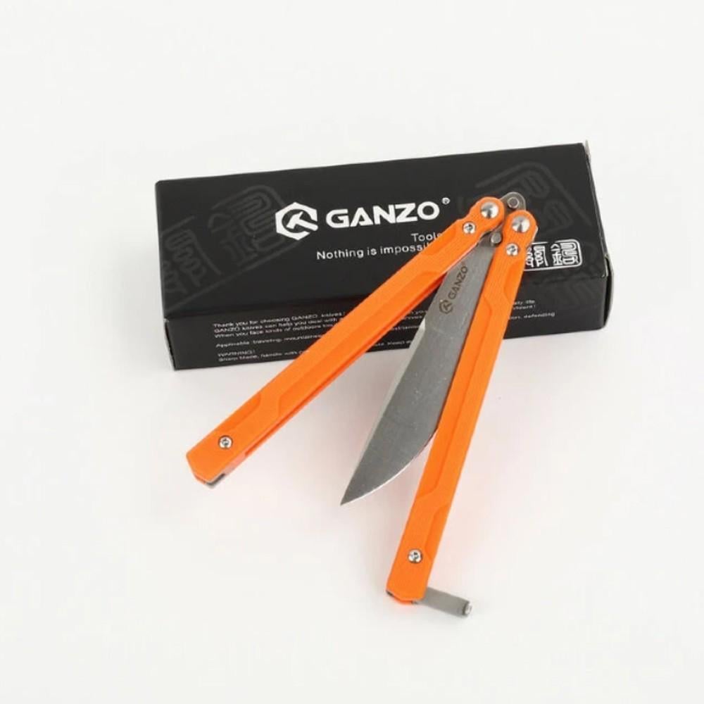 Ніж мисливський-метелик туристичний Ganzo G766-OR Помаранчевий (163530) - фото 5 Ніж мисливський-метелик туристичний Ganzo G766-OR Помаранчевий (163530) - фото 5