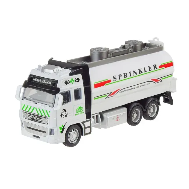 Игрушечная автомобильная моделька Автопром Водовоз инерционная из металла 26 см Белый (150-98-AP7514B)