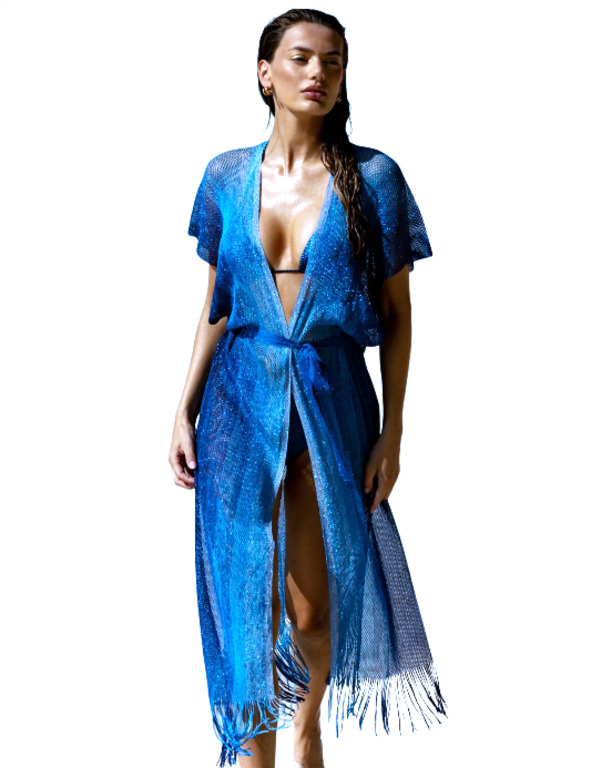 Туніка пляжна Luli Fama O/S Синій (L666L98-blue)