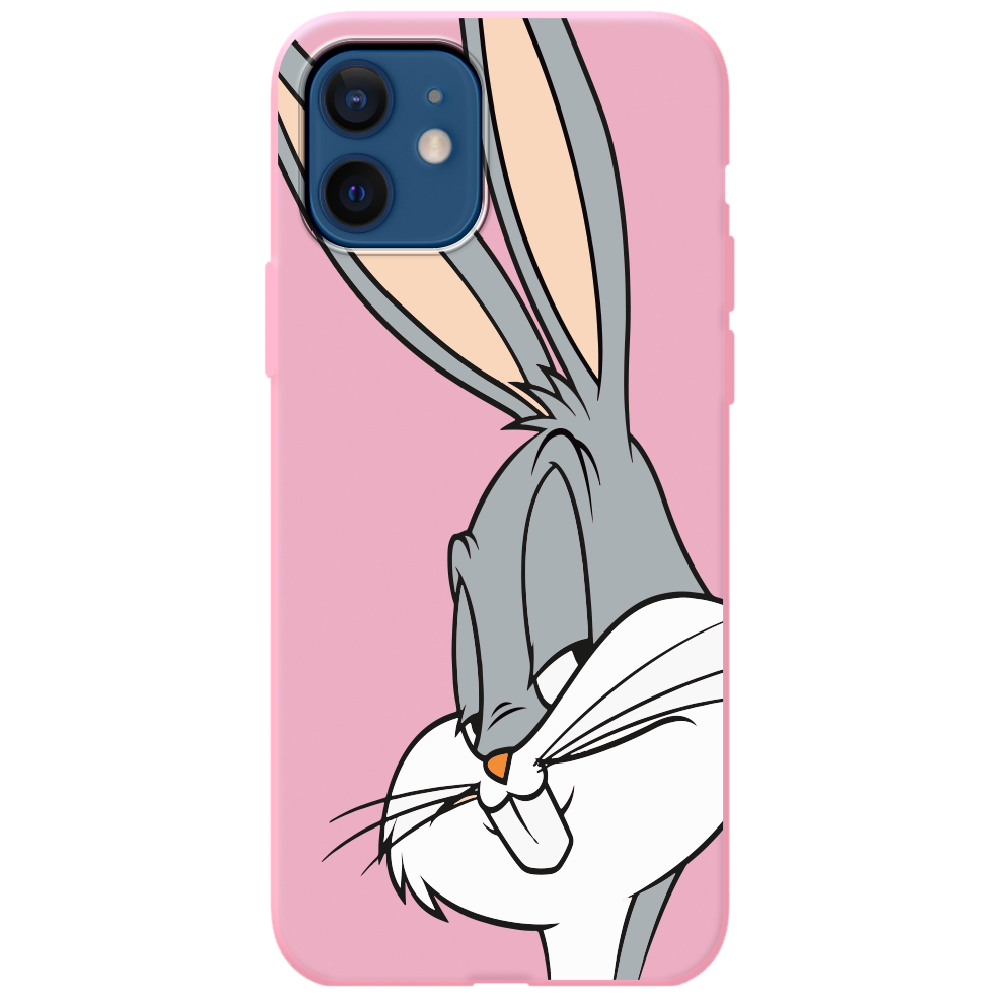 Чохол Boxface iPhone 12 Lucky Rabbit Рожевий силікон (41161-bk81-43059)
