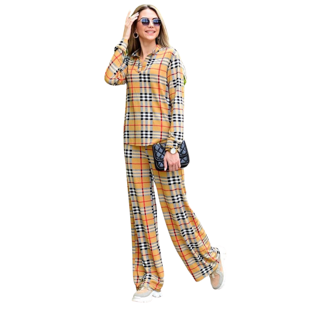 Костюм женский домашний повседневный трикотажный L Рыжий (ЖО-6)