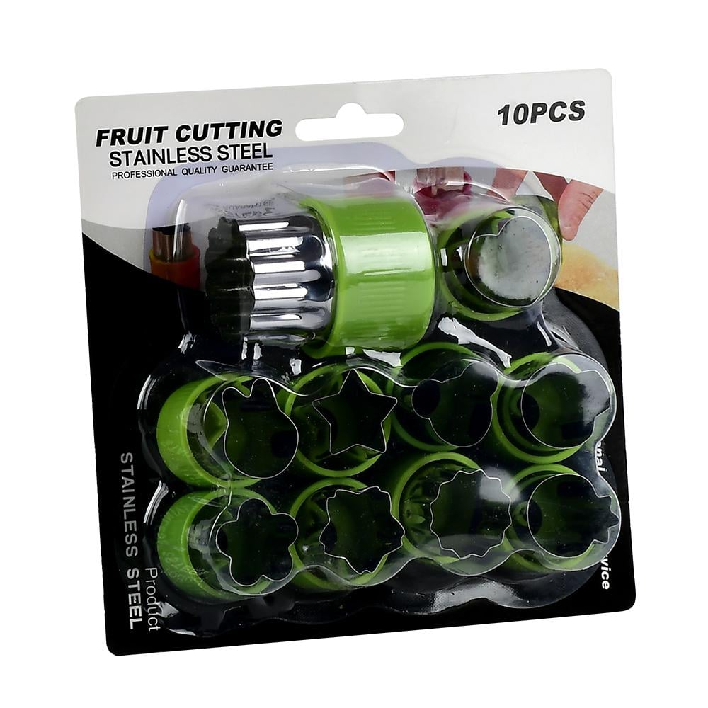 Плунжер для печенья Stenson R97118 10 шт. 16,5х16 см Салатовый (e42635ce)