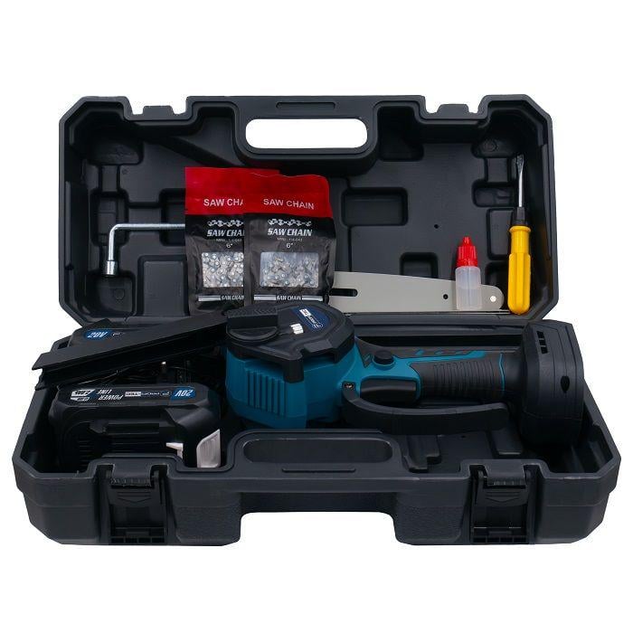 Пила цепная аккумуляторная бесщеточная PROFI-TEC 20V PCS1520BL 2 запасных цепи/2 шины (005714) - фото 8 Пила цепная аккумуляторная бесщеточная PROFI-TEC 20V PCS1520BL 2 запасных цепи/2 шины (005714) - фото 8