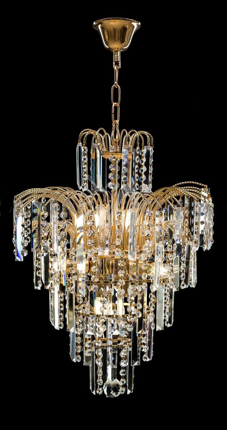 Хрустальная люстра L7009/8 FGD Белый/Золото (AN000451)