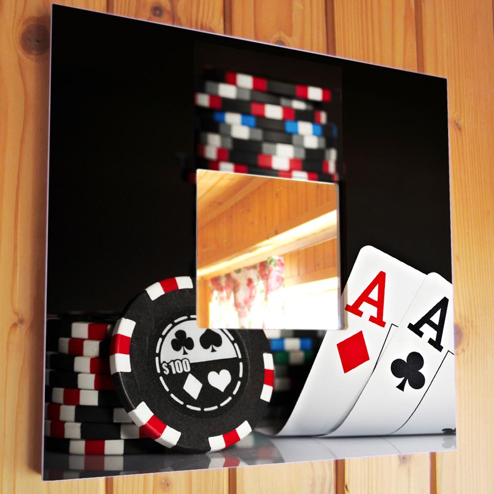 Зеркало декоративное Покер Казино 260х260 мм (M03882) Зеркало декоративное Покер Казино 260х260 мм (M03882)