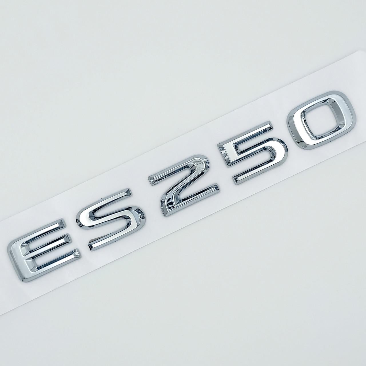 Эмблема надпись ES250 Lexus ABS 16,5х2 см Хром глянцевый (2702847487)