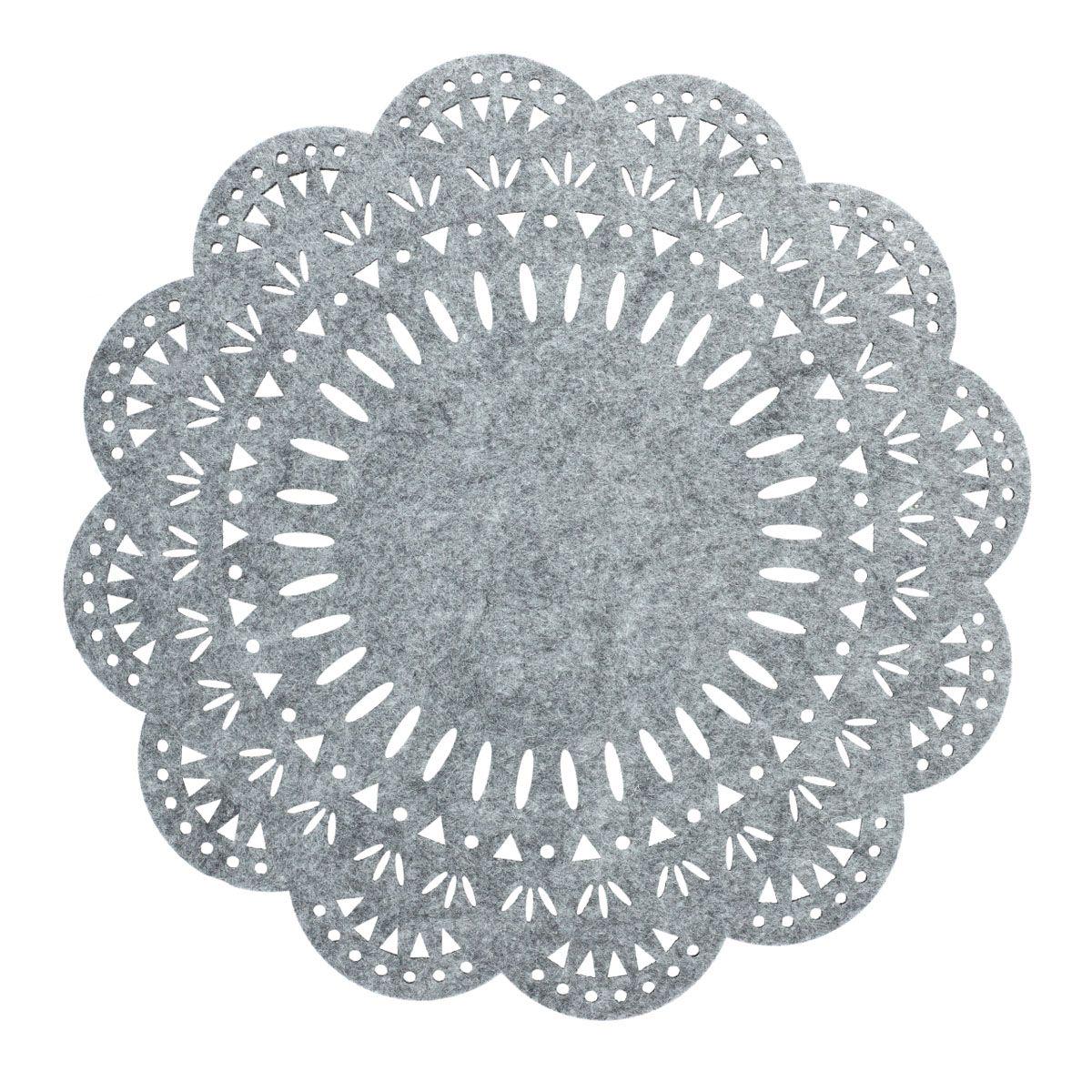 Коврик под тарелки Homla FOLKJA 33 см Серый (207166) Коврик под тарелки Homla FOLKJA 33 см Серый (207166)