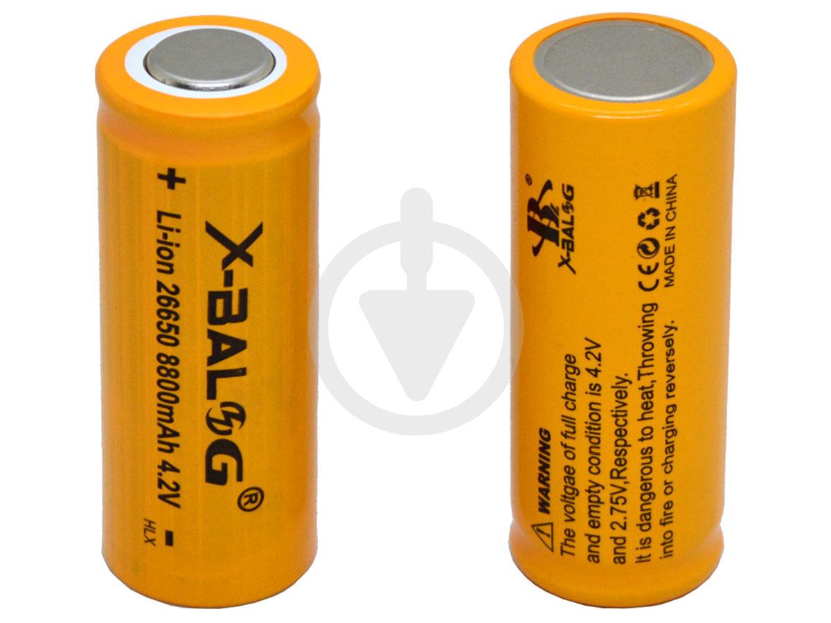 Акумулятор X-BALOG 26650 8800 mAh 4.2V Li-ion (14074740) - фото 5