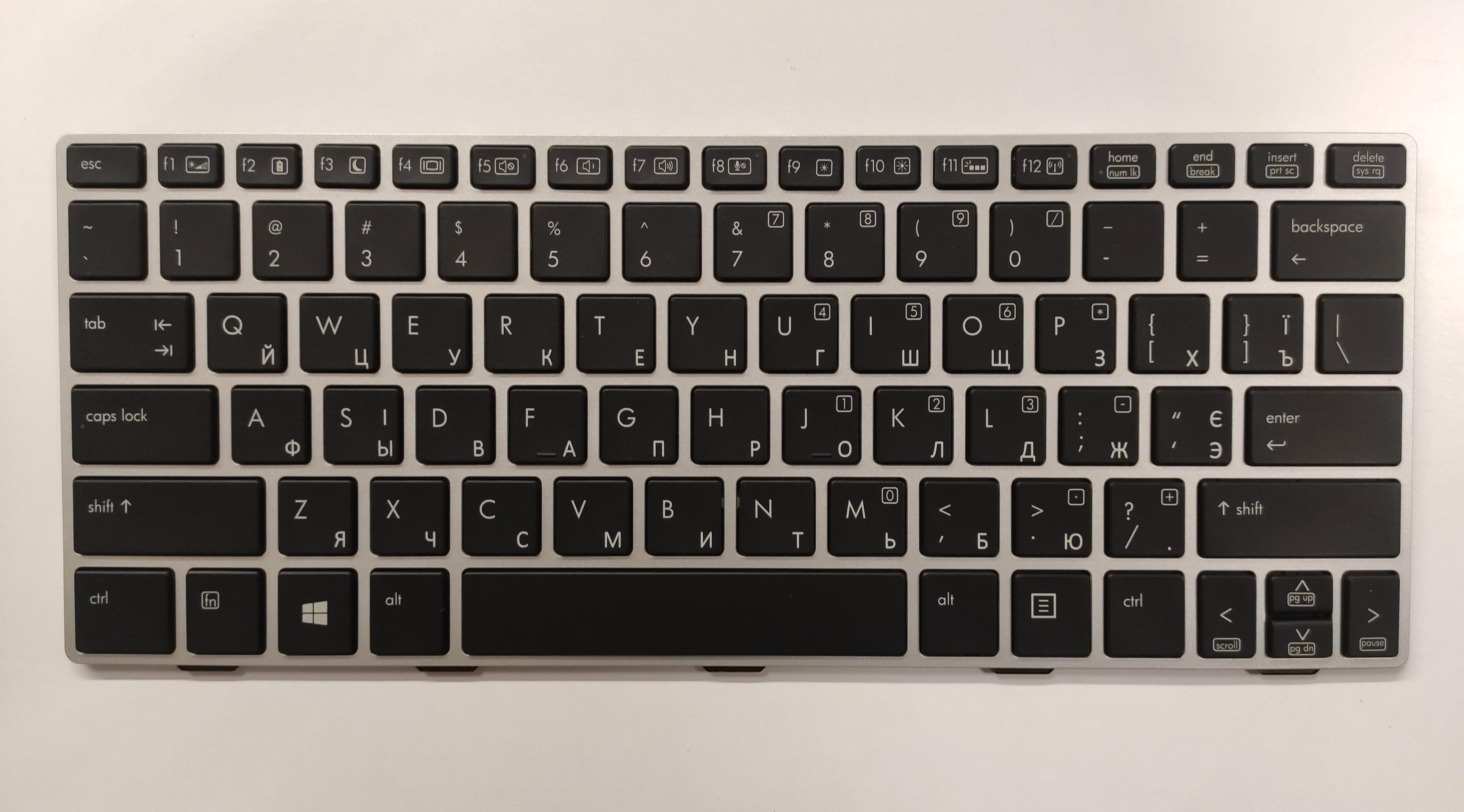 Клавиатура для ноутбука с подсветкой HP REVOLVE ELITEBOOK 810 G1/810 G2 (K451)